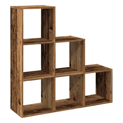 (old wood, x x cm) vidaXL Room Divider Bookcase Storage Shelf Book Rack Bookshelf Engineered Woo