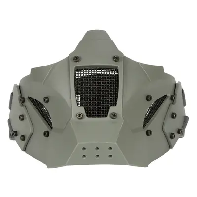 (Grey) Anti-shock Tactical Half Mask Suitable For AF Helmet Riding