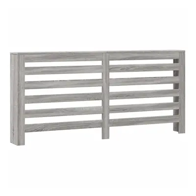 vidaXL Radiator Cover Heater Cover Radiator Shelf Grey Sonoma Engineered Wood