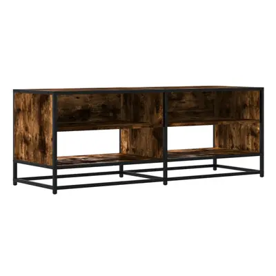 (smoked oak, 120.5 x x cm) vidaXL TV Cabinet TV Stand Media TV Unit Engineered Wood and Metal