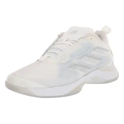 adidas Women's Avacourt Tennis Shoe White/White/Silver Metallic