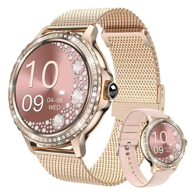 Women Bluetooth Smart Watch for Android for Calls Messages Heart Rate Gift