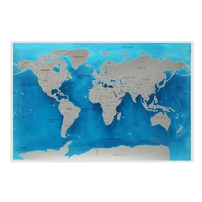 Travel World Scratch Map Ocean Scratch Off Foil Layer Coating World Deluxe Scratch Map 59.4x82.5