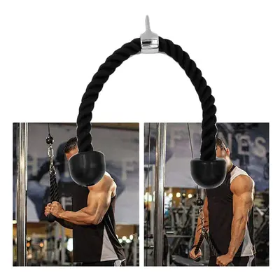 Tricep Abdominal Crunches Rope Pull Down Muscle Body Building Pull Rope Gym Fitness Exercise Too