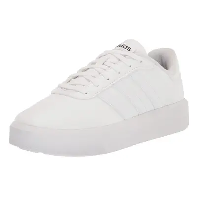 adidas Women's Court Platform Skate Shoe White/White/Black