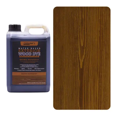 (2.5ltr, Brown Mahogany) Exterior Wood Dye - Traditional Colours