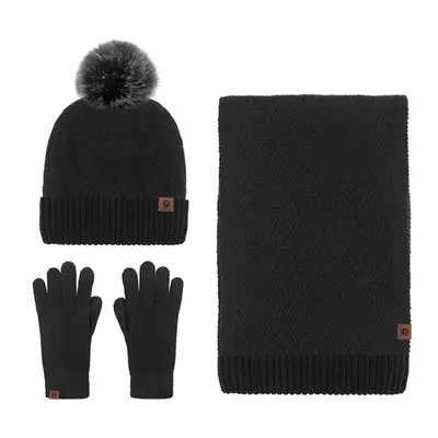 Scarf Hat Set Hat Scarf And Glove Set Women Winter Hats Piece Neck Warmer And Gloves