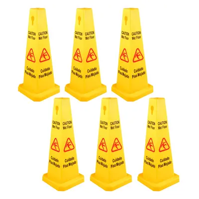 VEVOR Pack Floor Safety Cone 26-Inch Wet Floor Sign Yellow Caution W