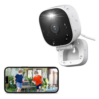 Security Camera Outdoor, Ip66 Waterproof, Starlight Color Night Vision, 2.5K/4MP Cameras House S