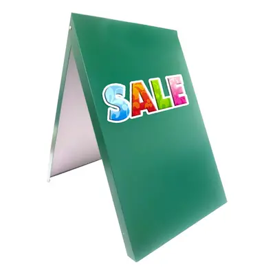 (Green, Yes) A-Board Pavement Sign Magnetic Board Display Metal