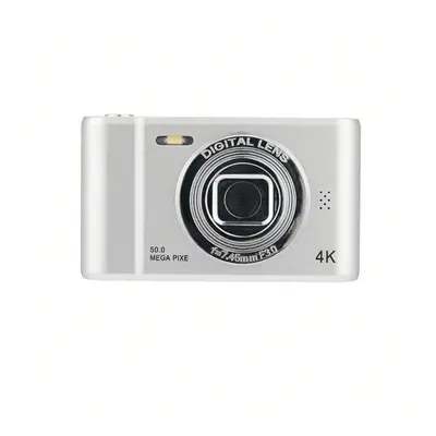 (White) Vintage HD Digital Camera, Portable Travel & Home Use, Mini Dual Front & Rear Selfie Cam