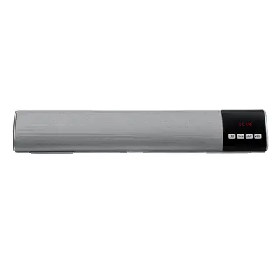 (Silver) Wireless TV Bluetooth Sound Bar Home Theater Subwoofer Mini Soundbar Speaker 3D Sound E