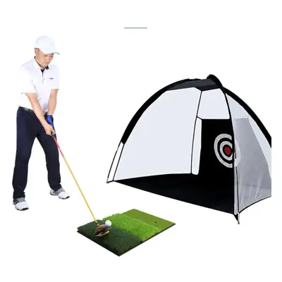 64*41CM 3-in-1 Golf Hitting Mat Multi-Function Tri-Turf Golf Practice Training for Chipping Prac