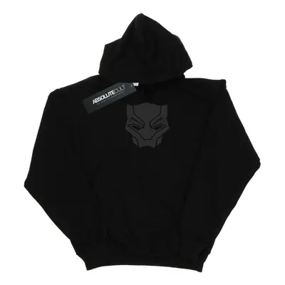 Marvel Mens Black Panther Black On Black Hoodie