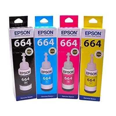 Epson EPT664BK/C/M/Y Ink Cartridge (Pack of 4)