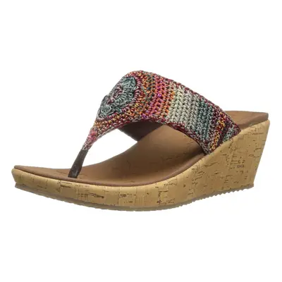 Skechers Cali Women's Beverlee Wedge Sandal Multi Crochet M US