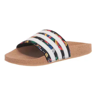 adidas Originals Women's Adilette Slides Sandal Black/White