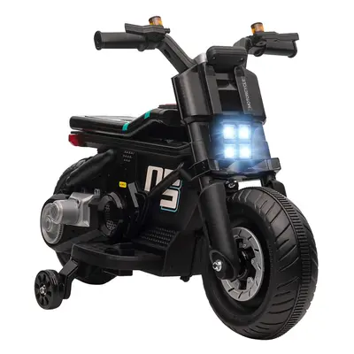 HOMCOM 6V Kids Electric Ride-On Motorcycle w/ Siren, Horn, Headlights, Music