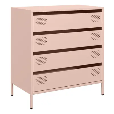 (pink) vidaXL Sideboard Side Cabinet Storage Cupboard Highboard Cold-rolled Steel