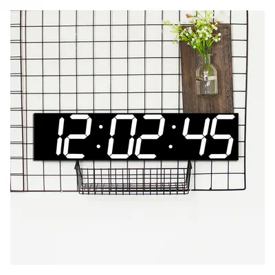 Remote Control Oversize LED Wall Clock 3D Big Screen Digital Timer