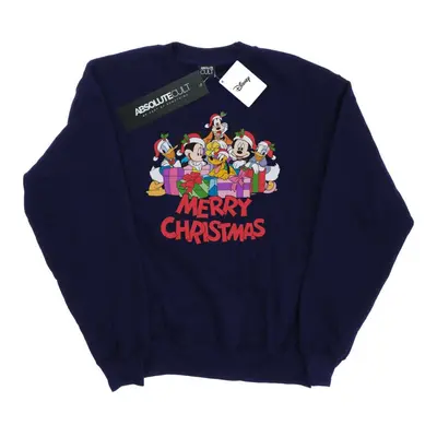 (3XL, Navy Blue) Disney Mens Mickey Mouse And Friends Christmas Sweatshirt