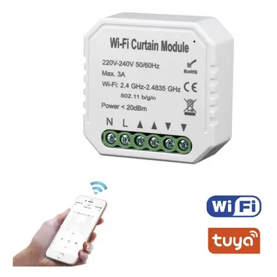 WiFi Smart Curtain Switch Module Roller Blinds Shutter Motor Tuya APP Remote Control Work with A