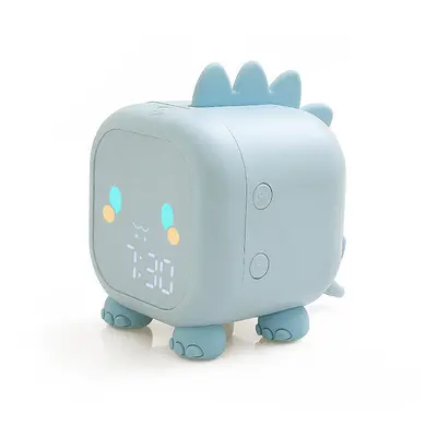 (Blue) Funny Dinosaur Alarm Clocks Wake-up Light Sound Control Alarm Clock