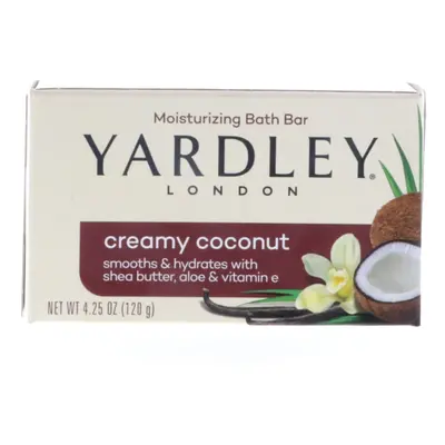 Yardley Creamy Coconut Bath Bar 4.25 oz Pack of