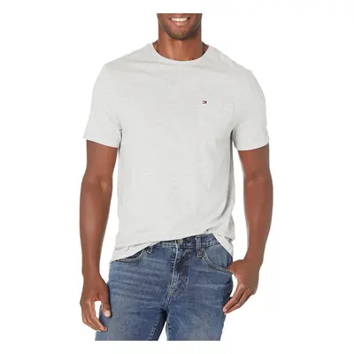 Tommy Hilfiger Men's Tall Essential Short Sleeve Cotton Crewneck Pocke