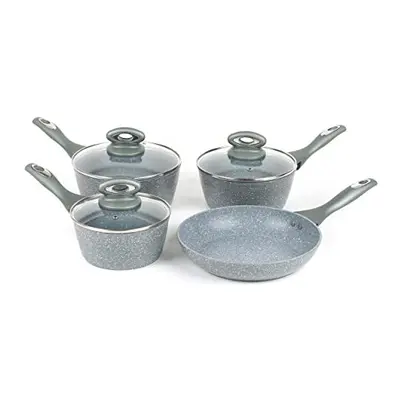 Salter BW04151G1AR Piece Pan Set, Non-Stick Induction Hob Suitable With 16/18/20 cm Saucepans Wi