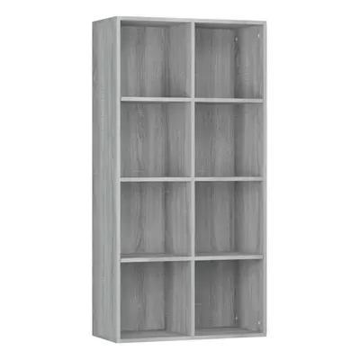 (Grey sonoma) vidaXL Book Cabinet/TV Cabinet Engineered Wood Highboard Cupboard Bookshelf