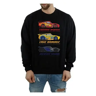 (3XL, Black) Cars Mens Racer Profile Cotton Sweatshirt