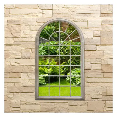 Charles Bentley Arch Outdoor Wall Decorative Mirror - Natural