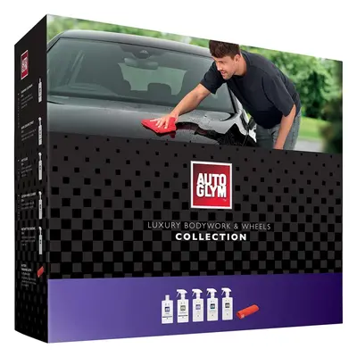 Autoglym Luxury Bodywork And Wheels Collection, 6pc Car Cleaning Kit, Car Cleaning Gift Set, Bla