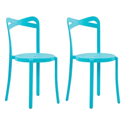 Set of Garden Chairs CAMOGLI Turquoise