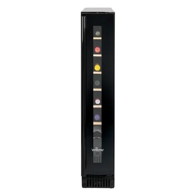 Willow 20L Black Under Counter Wine Cooler, For Bottles, 4* Rating