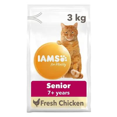 IAMS Complete Dry Cat Food for Senior 7+ Cats with Chicken kg