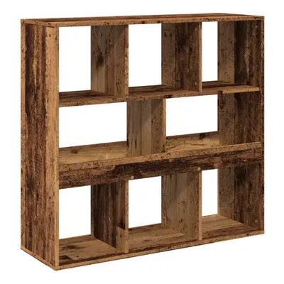 (old wood, x x 94.5 cm) vidaXL Room Divider Privacy Screen Bookcase Bookshelf Engineered Wood