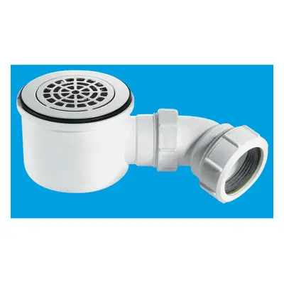 McAlpine ST90CPB-P-HP 90mm x 50mm Water Seal Shower Trap with 2" Universal Outlet High-Flow High