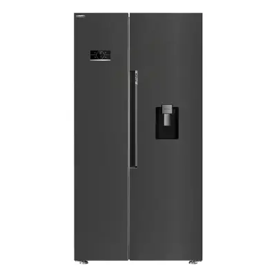 Beko ASD2442VPZ HarvestFresh 91cm Frost Free American Fridge Freezer Black