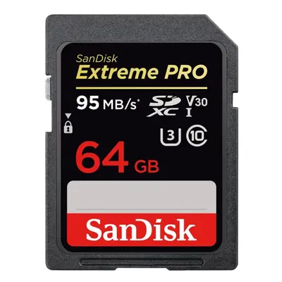 Sandisk Extreme Pro - Flash Memory Card - GB - SDXC UHS-I - Black