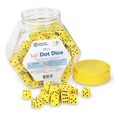 Learning Resources Hands-On Soft Dot Dice Bucket Set of Ages 3+