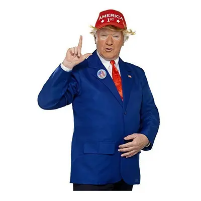 Smiffys Mens Halloween American President Fancy Dress Costume - Donald Trump - mens donald trump