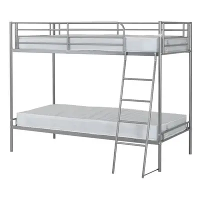 Seconique Brandon 3ft Metal Bunk Bed - Silver