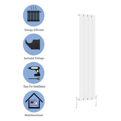 (White, 1600*272mm ?single)) Flat Panel Column Radiator