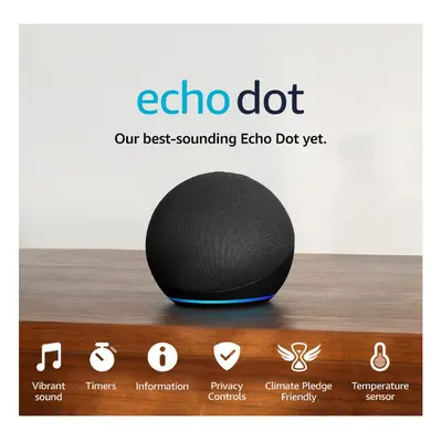 Echo Dot 5th Gen,2022 releaseSmart home Wi-FiBluetooth speakerCharcoal