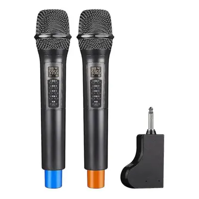 Wireless Microphone With Echo, Treble, Bass And Bluetooth, 98ft Range, Portable Uhf Handheld Kar