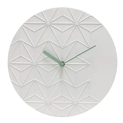 Acctim Chloe Wall Clock in White with Geometric Design Dial 32cm