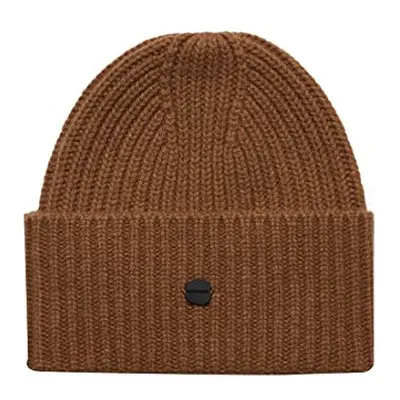 Superdry Men's Studios Premium Ribbed Beanie Hat, Camel, One Size