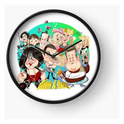 (Gavin Stacey=4924) Wall Clock Inch Funny Mantel & Tabletop Art Decor for Home Bedroom Office